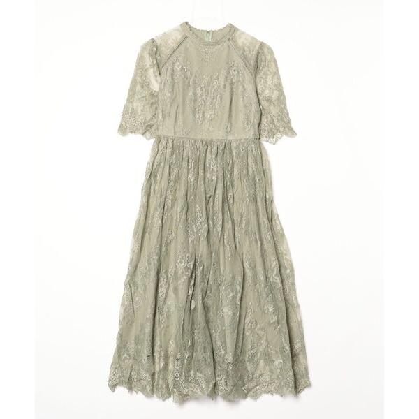 「Dorry Doll」 7分袖ワンピース S ライトカーキ レディース