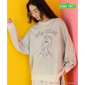 「niko and...」 長袖ニット「SESAME STREETコラボ」 FREE オフホワイト レディース
