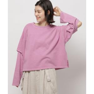 「niko and...」 長袖カットソー LARGE ピンク レディース