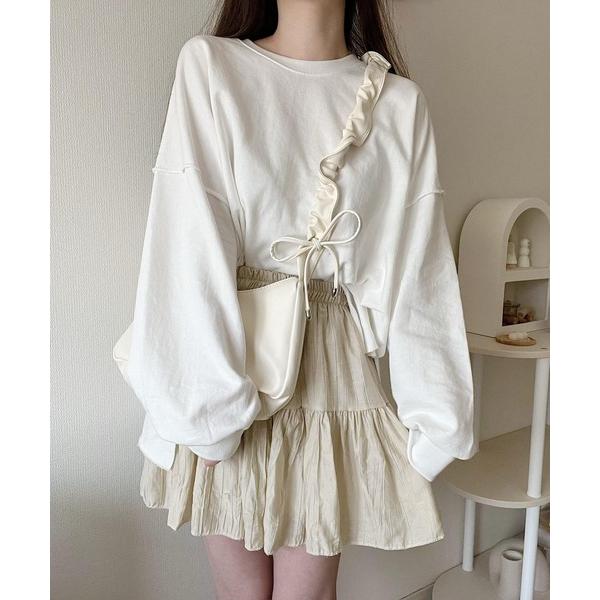 スカート ティアードフレアミニスカート