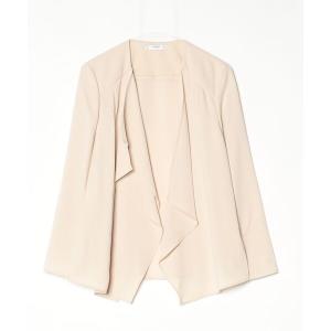 「MANGO」 長袖ブラウス M ベージュ レディース