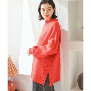 「niko and...」 長袖ニット LARGE レッド レディース