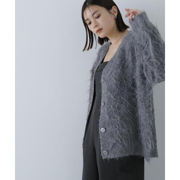「NATURAL BEAUTY BASIC」 ニットカーディガン FREE グレー レディース