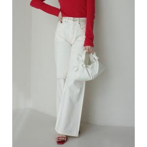 ジーンズ デニム デニムパンツ 「0サイズあり」ダメージワイドデニム レディース