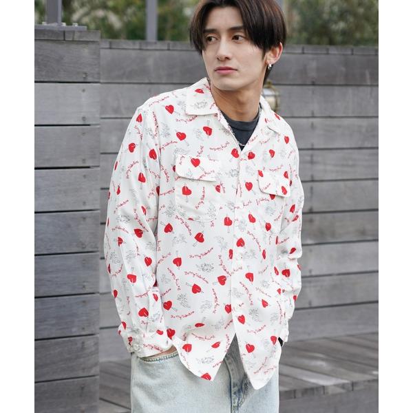 シャツ TOWNCRAFT / タウンクラフト PRINTED LOOP COLLAR SHIRT ...