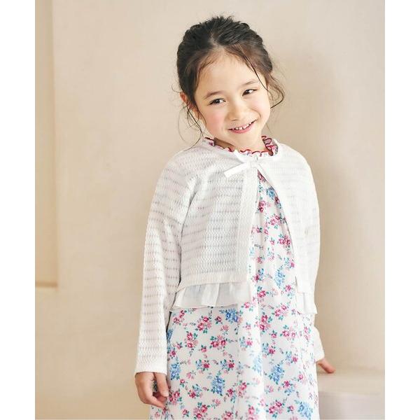 カーディガン リボンレースカーディガン_ジュニア対応 キッズ 子供服 女の子