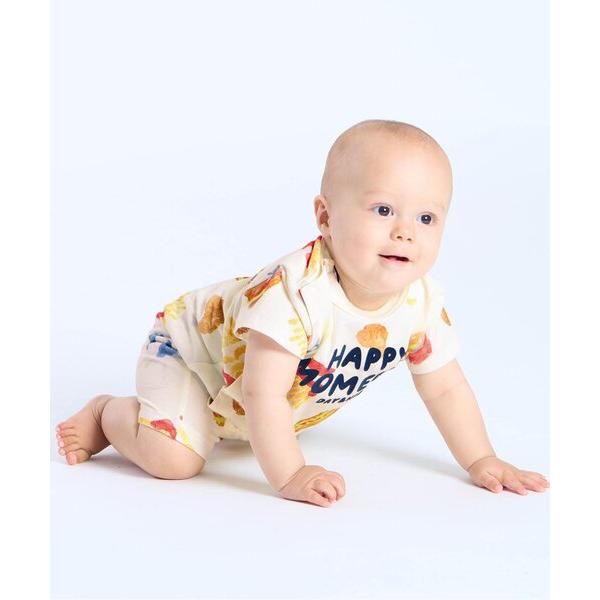 ベビー服 ロンパース 楽しいテーマパーク柄ロンパス