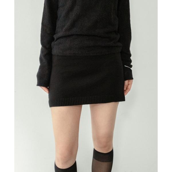 スカート 「on:nue」「着用動画あり！」 ニットミニ丈タイトスカート /2026 SS COLL...