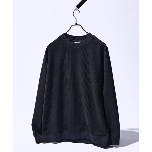 トレーナー スウェット クォーターゲージニット クルーネックスウェット / リラックスフィット メン...