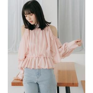 ブラウス シャツ ショルダーカットブラウス　656715 レディース