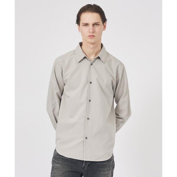 シャツ 「リラックスフィット」ピーチサテン レギュラーカラーシャツ メンズ レディース