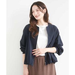 ブルゾン アウター ストレッチライトブルゾン/洗える レディース