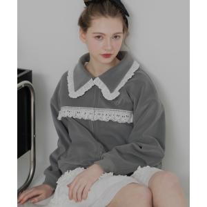 ブルゾン アウター レースフルジップジャケット レディース