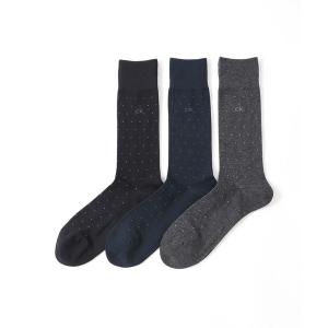 靴下 「3足セット」Calvin Klein シンプルドット ビジネスソックス 92572203 メンズ