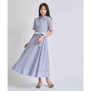 ワンピース 「追加生産」コットンレースシャツワンピース