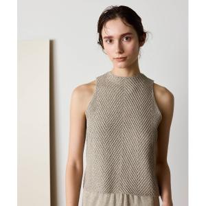 paper knit sleeveless top レディース