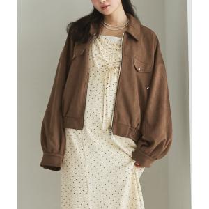 ブルゾン アウター スウェードブルゾン レディース