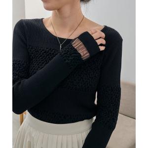 ニット セーター シャーリングニット レディース