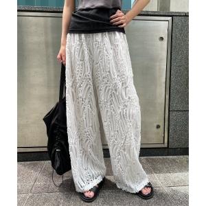パンツ チュールレースイージーパンツ レディース