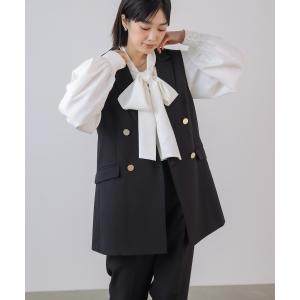 ベスト ジレ 「はあちゅう*Bou Jeloud」 テーラーカラーベスト レディースの商品画像