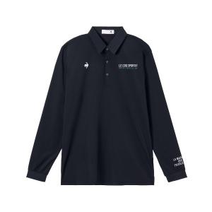 ポロシャツ 「le coq sportif GOLF」消臭/吸汗速乾/遮熱/UV CUT(UPF50+)/ストレッチ　マーキングデザイン長袖ポロシャツ　ゴルフウェア メンズ レディース