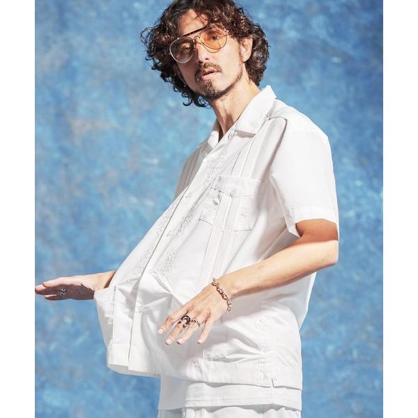 シャツ mhs2530-ルーズシルエットキューバシャツ(JIH-R1174) メンズ