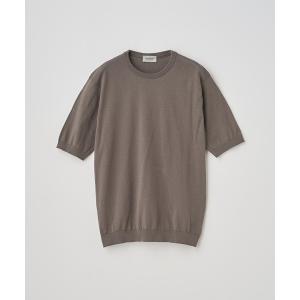 セーター ニット 半袖コットンニットＴシャツ メンズ