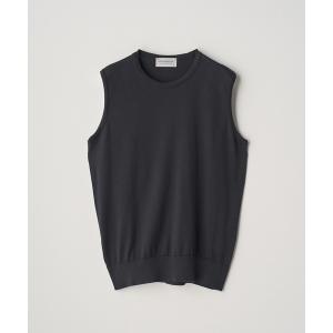 ニット セーター ノースリーブコットンニットプルオーバー レディース