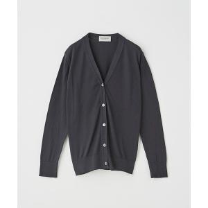 カーディガン Ｖネック長袖コットンニットカーディガン レディース