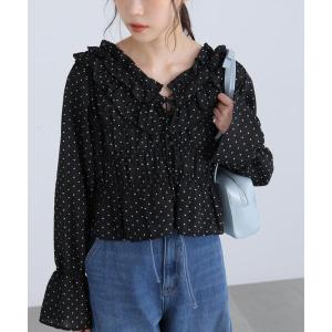 ブラウス シャツ アソート前後２ＷＡＹフリルブラウス レディース