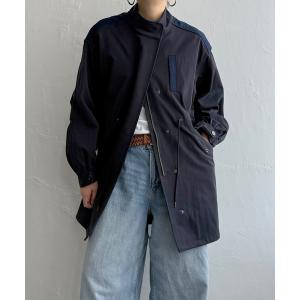 モッズコート コート デニム切り替えモッズコート レディース