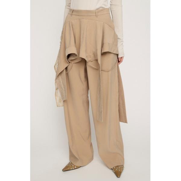 スラックス パンツ CAMI LAYERED DRAPE PT キャミレイヤードドレープパンツ 春服...