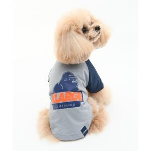 犬 服 XLARGE/OGラグラン風メッシュT