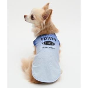 犬 服 EDWIN/グラデフェードメッシュタンク