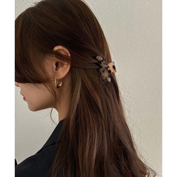 ヘアクリップ マーブル模様ミニバンスクリップ