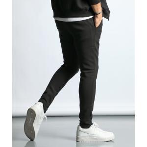 スウェットパンツ ジャージ 「BLACK LABEL」SORONA DOUBLE KNIT ATHLETIC SLIM PT：セットアップ対応 ソロナ ダンボールニット スリムパンツ メンズ