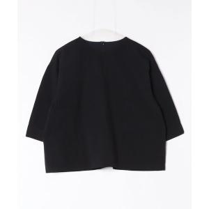 ブラウス シャツ コットン7分袖プルオーバー レディース