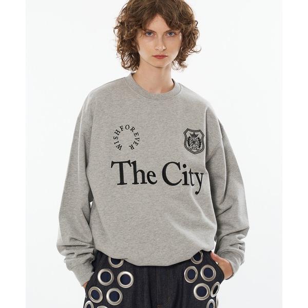 「WISH FOR EVER」 スウェットカットソー LARGE グレー メンズ