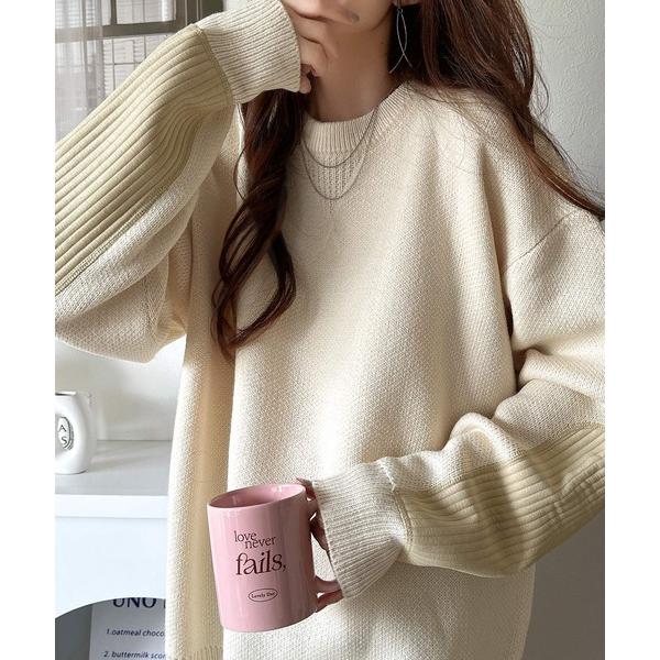 「Java」 長袖ニット LARGE アイボリー レディース