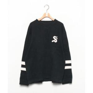「STUSSY」 長袖Tシャツ S ブラック メンズ