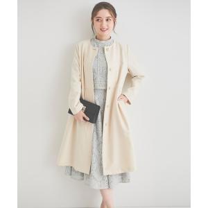 「LAISSE PASSE」 ノーカラーコート MEDIUM キナリ レディース