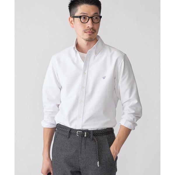 「SHIPS」 長袖シャツ MEDIUM ホワイト メンズ