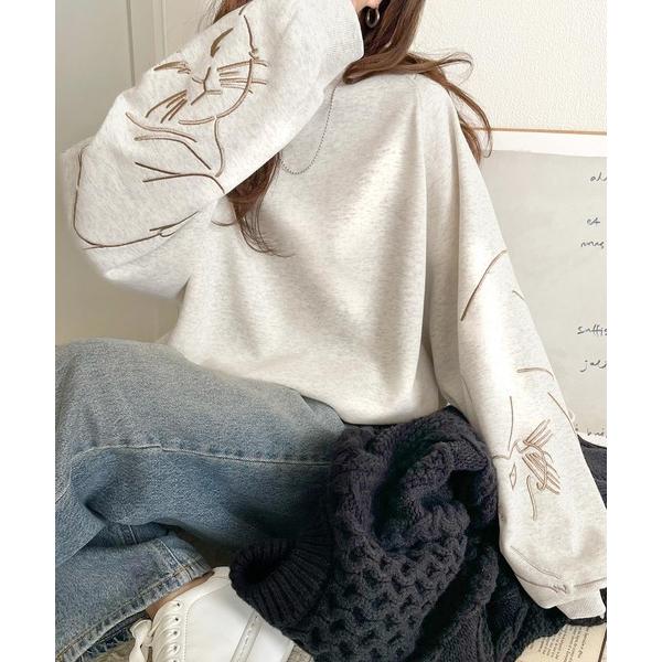 「classicalelf」 スウェットカットソー X-LARGE オートミール レディース