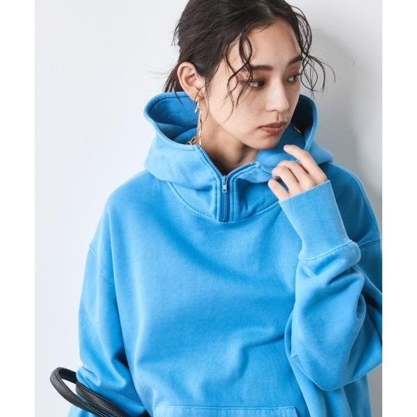 「CHIC STYLE」 プルオーバーパーカー LL ブルー レディース