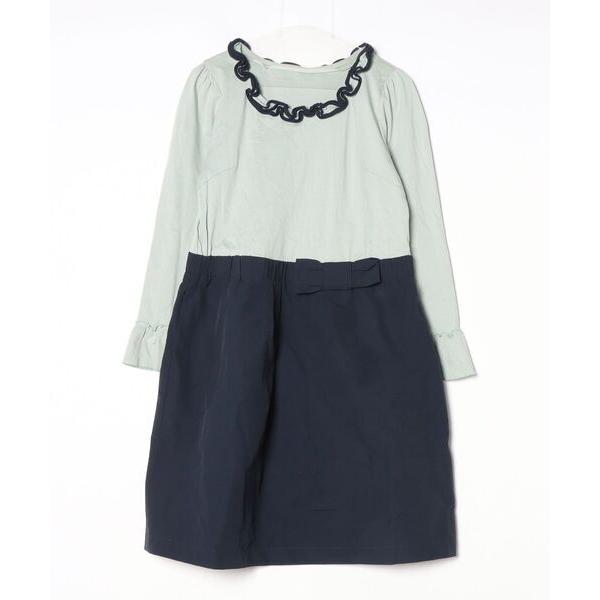 「&amp;LOVE」 ドッキングワンピース L グリーン レディース