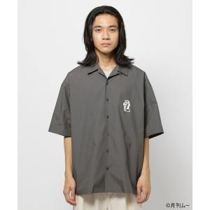 「niko and...」 7分袖シャツ「月刊ムーコラボ」 LARGE グレー メンズ