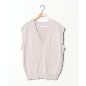 「niko and...」 ニットベスト MEDIUM ベージュ レディース