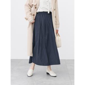 「Te chichi TERRASSE」 フレアスカート フリ- ネイビー レディース