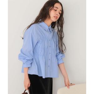 「titivate」 7分袖ブラウス M ブルー レディース