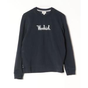 「WOOLRICH」 スウェットカットソー MEDIUM ネイビー メンズ